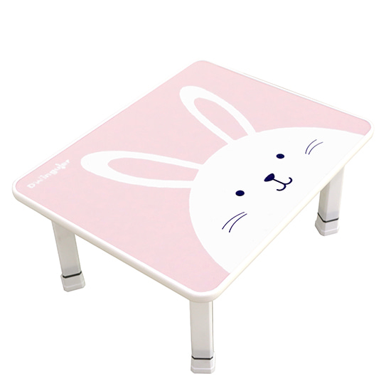뒹굴러 블랑코 테이블 _ 토끼 높이조절 유아책상 테이블